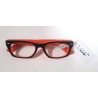 Lunettes de lecture bicolore noire/orange- Loop’n Loop – M423