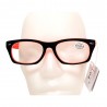 Lunettes de lecture bicolore noire/orange- Loop’n Loop – M423