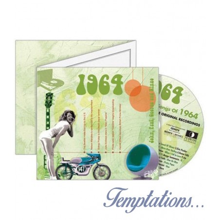 Carte CD Anniversaire année 1964