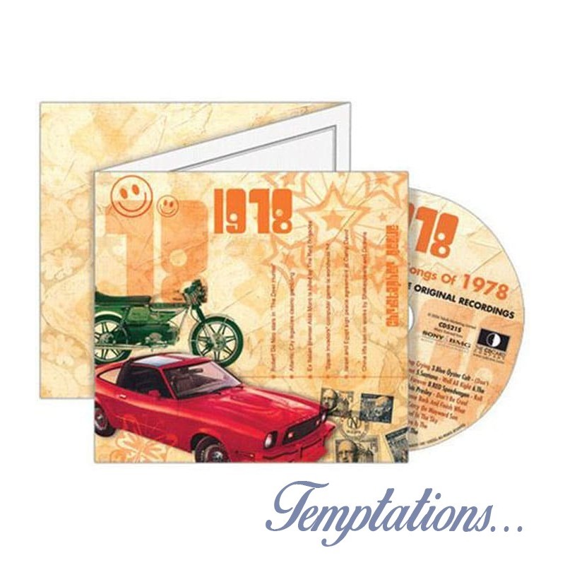 Carte CD Anniversaire année 1978