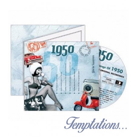 Carte CD Anniversaire année 1950