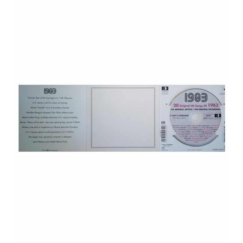 Carte D'anniversaire Pour Fils "Happy 40th" 1983 - Faits Souvenirs Bleu - UK