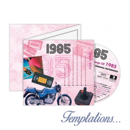 Carte CD Anniversaire année 1985