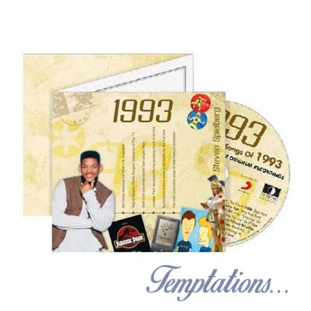 Carte CD Anniversaire année 1993