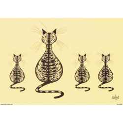 Carte postale "les chats...