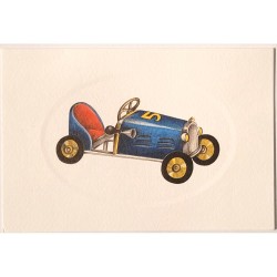 Carte Rossi "Voiture bleue...