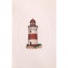 Mini Carte Rossi "Phare rouge vue de face"