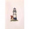 Mini Carte Rossi "Phare bleu vue de dos"