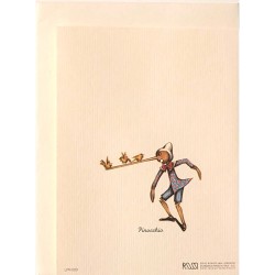 Mini Carte Rossi " Pinocchio et oiseaux"