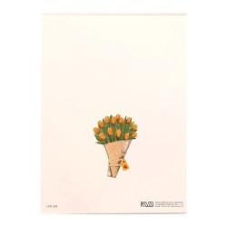 Carte Rossi "Bouquet de tulipes jaunes"