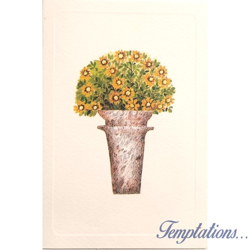 Carte Rossi "Le jardin Fleurs jaunes"