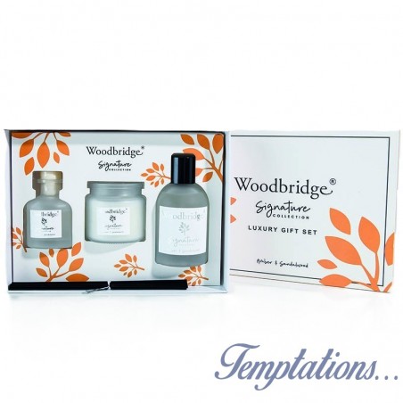 Coffret cadeau Ambre & bois de Santal - Woodbridge collection signature