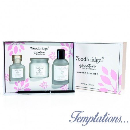 Coffret cadeau Marguerites & Papillons - Woodbridge Collection Signature