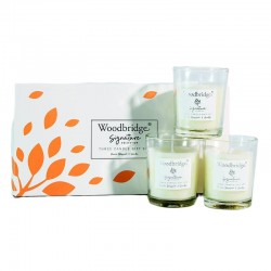 Coffret 3 bougies Fleur de...