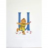 Image Lettre "U" avec ourson