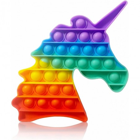 Anti-stress Pop-it Arc-en-Ciel - Licorne