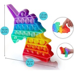 Anti-stress Pop-it Arc-en-Ciel - Licorne