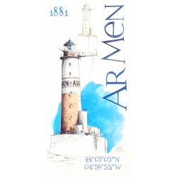 Carte " Phare Armen1881"...