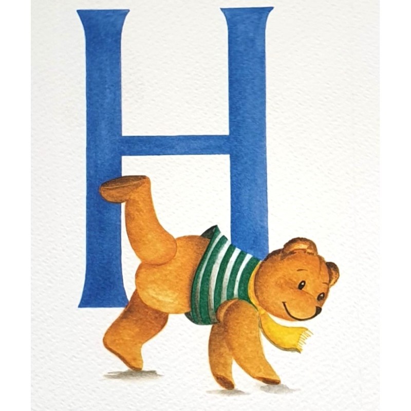 Image miniature Alphabet ourson lettre H