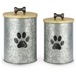 Set de 2 boîtes à nourriture pour chien – Dekoratief