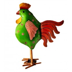 Poule verte en métal - Procado