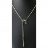 Collier argent avec pendentif croix - l'Officiel Roma