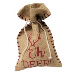 Sac cadeau en jute "oh...