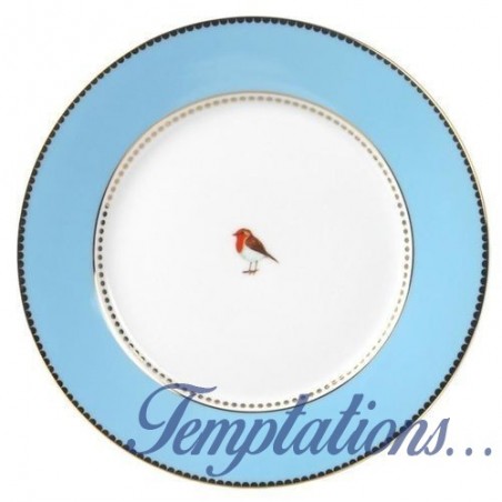 Assiette à dessert Pip Studio Love Birds bleue