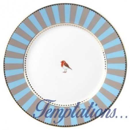 Assiette à dessert Pip Studio Love Birds bleu/kaki