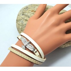 Bracelet en cuir double...