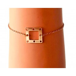 Bracelet carré doré - Brin d'Amour