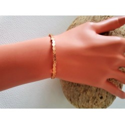 Bracelet jonc métal or rose – Brin d’Amour