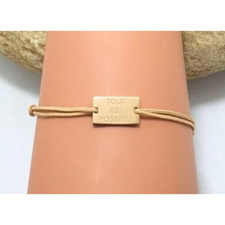 Bracelet cordon "Tout est possible "– Lucky Team