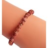 Bracelet cordon perles en bois bordeaux – Affari AB