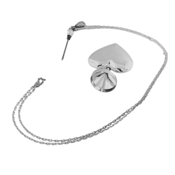 Collier avec pendentif cœur porte-parfum