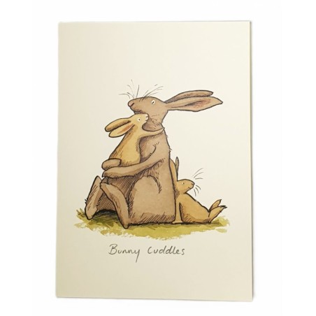 Carte double Anita Jeram "Bunny Cuddles"