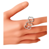 Bague deux trèfles Argent 925