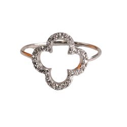 Bague trèfle argent 925