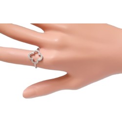 Bague trèfle argent 925