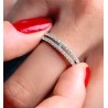 Bague rectangle serti argent 925