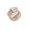 Bague Semainier en argent 925 rose et argent rhodié poli - Orus Bijoux