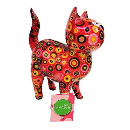 Pomme Pidou -Tirelire Mia le chat rouge