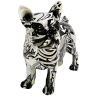 Statuette bulldog français graffiti monochrome
