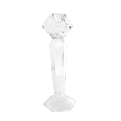 Bougeoir en verre avec...
