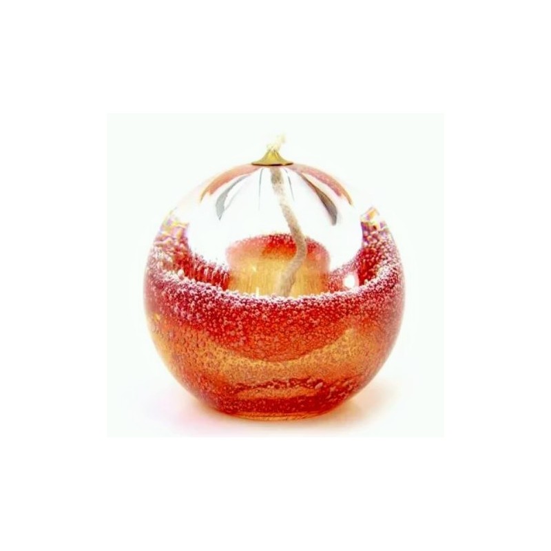 Bulle de Lumière lampe à huile Rouge -Cecilia Création