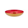 Bougeoir en métal Blushing rouge - 16 cm-Pip Studio