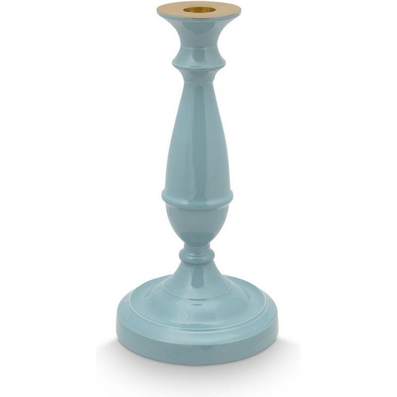 Bougeoir en métal 24 cm bleu – Pip Studio