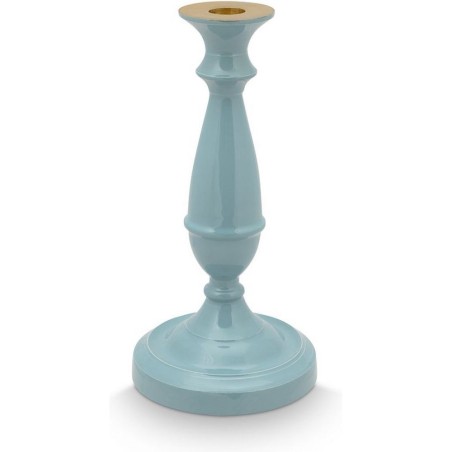 Bougeoir en métal 24 cm bleu – Pip Studio