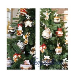 Décoration de Noël Étoile plate Baci Milano Cosy Xmas silver