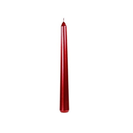 Bougie chandelier conique rouge brillant-Village Candle